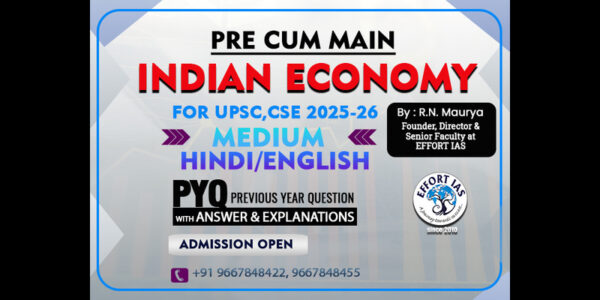 Indian Economy for UPSC AT EFFORT IAS